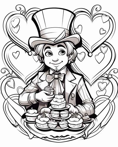 knave of hearts coloring page