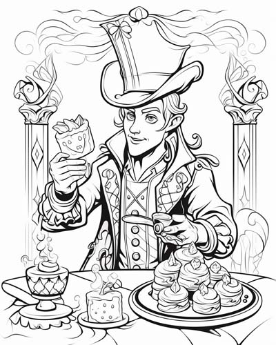 knave of hearts coloring page