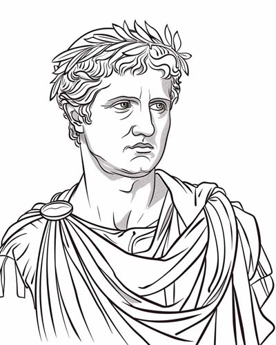 Augustus coloring page