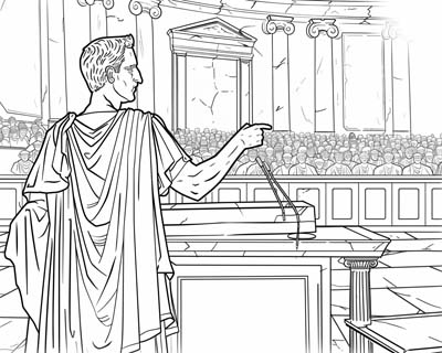 Cicero coloring page