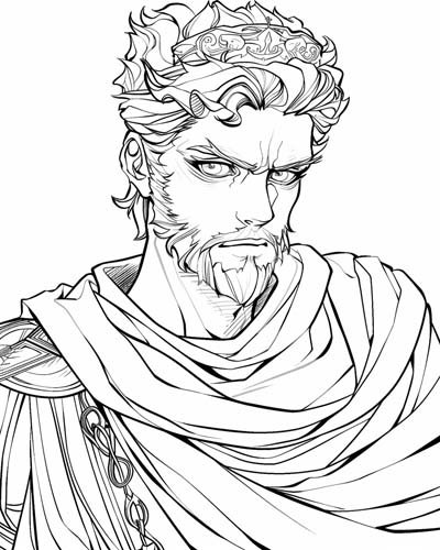 Constantine coloring page