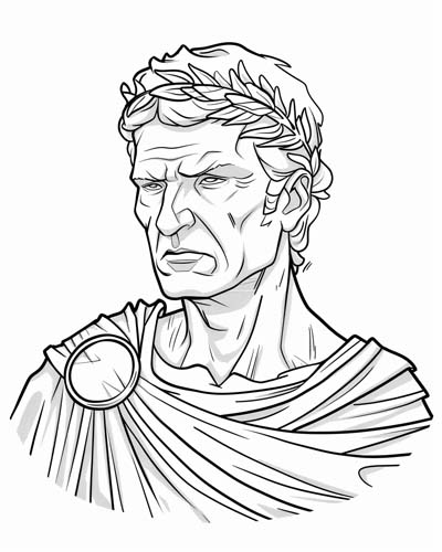 Julius Caesar coloring page