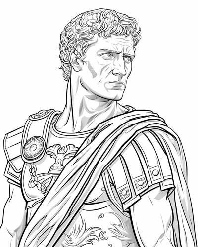 Julius Caesar coloring page