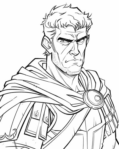 Trajan coloring page