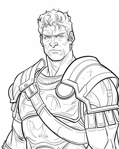 Trajan coloring page
