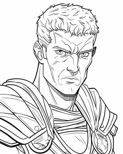 Trajan coloring page