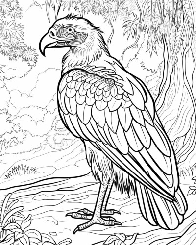condor coloring page