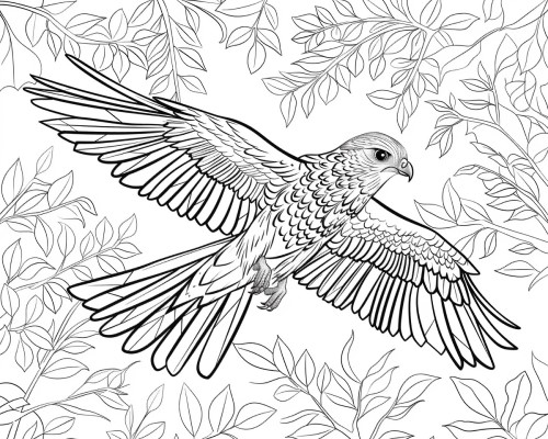 kite coloring page