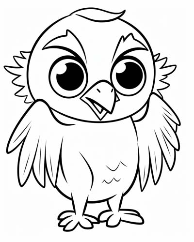 vulture coloring page