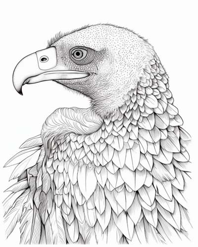 vulture coloring page
