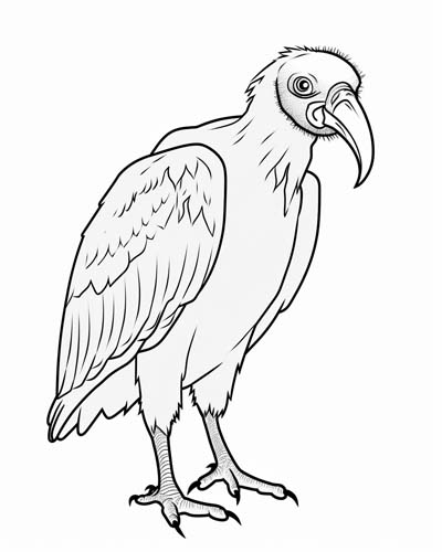 vulture coloring page