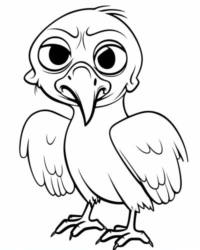 vulture coloring page