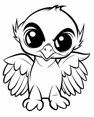 vulture coloring page