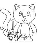 cats and kittens coloring page