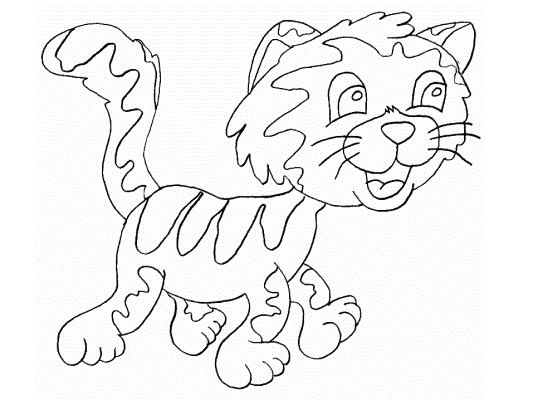 cats and kittens coloring book pages