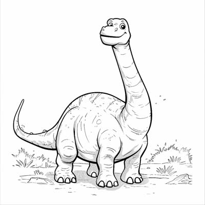 Brachiosaurus coloring page