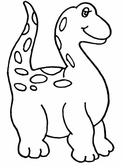 cartoon dinosaur coloring page