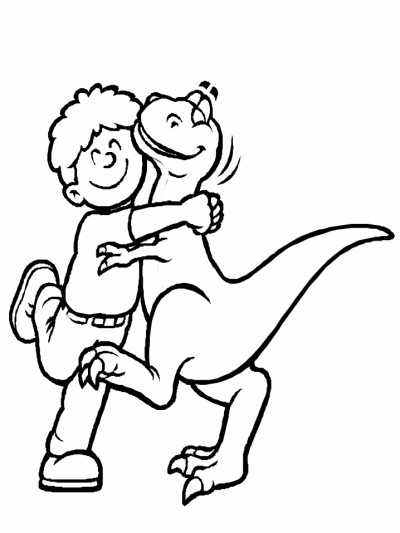 cartoon dinosaur coloring pages