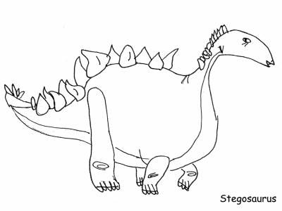 Stegosaurus coloring page