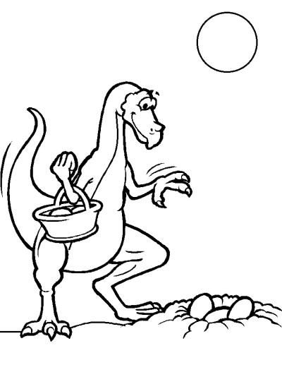 cartoon dinosaur coloring pages