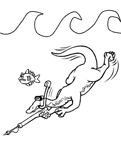 cartoon dinosaur coloring pages