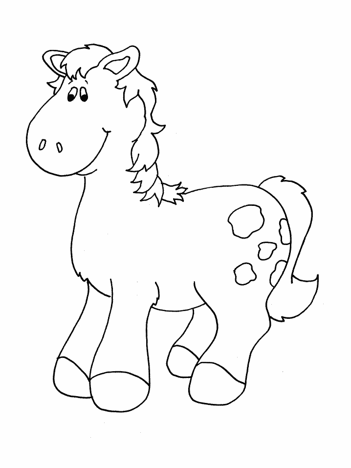 horse coloring book pages