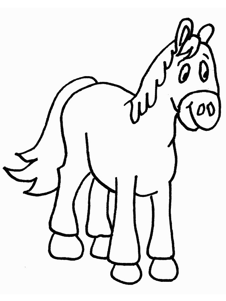 horse coloring book pages
