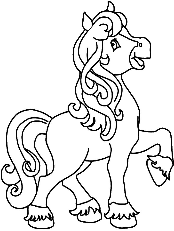 horse coloring book pages