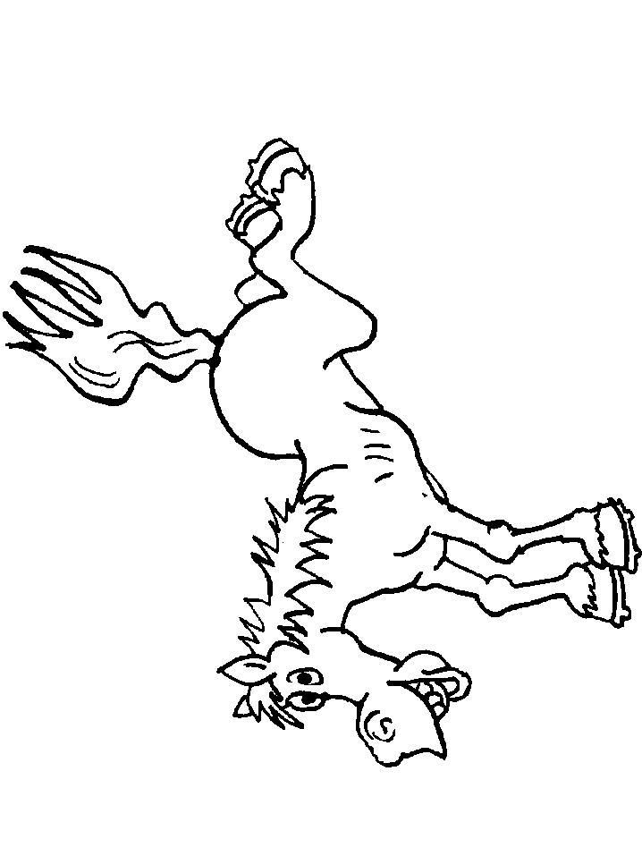 horse coloring book pages