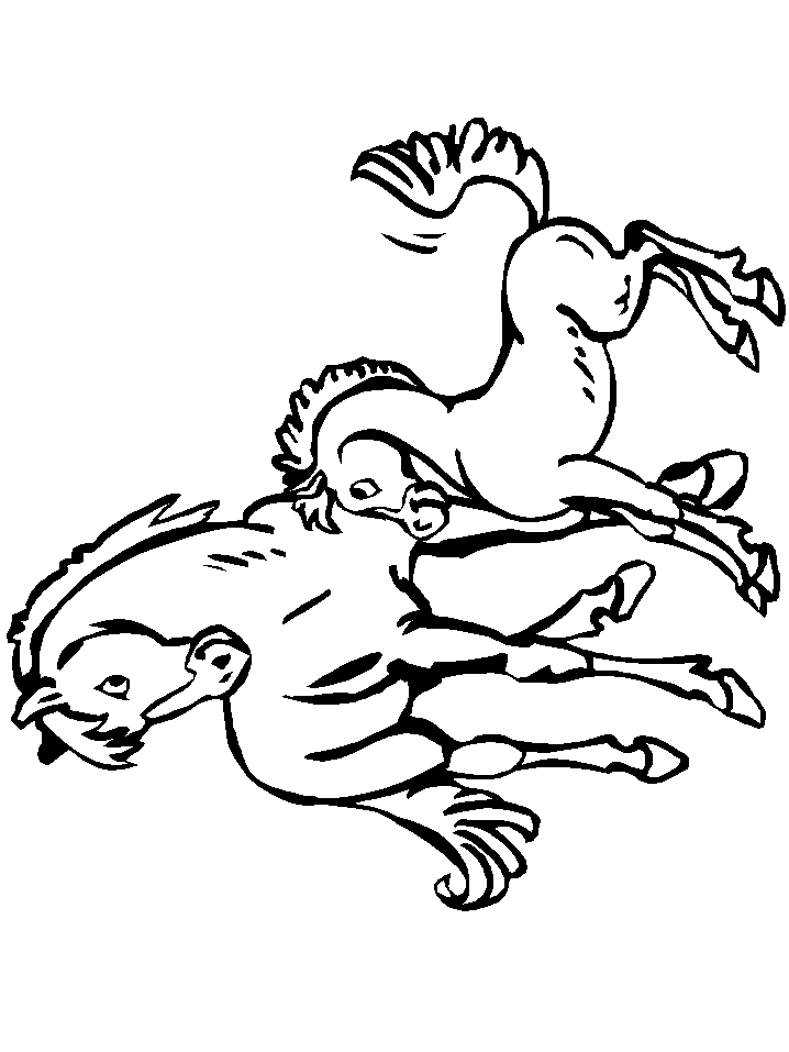 horse coloring book pages