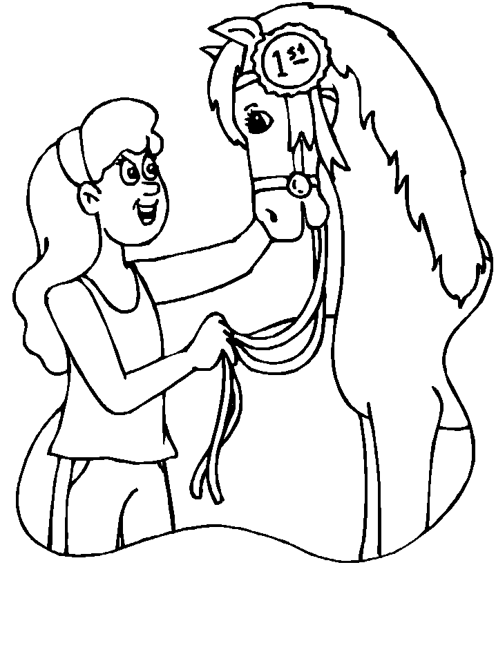 horse coloring book pages