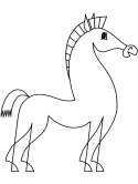 horse coloring book pages