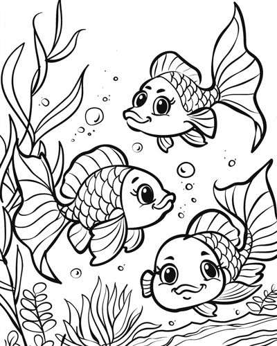 koi coloring page