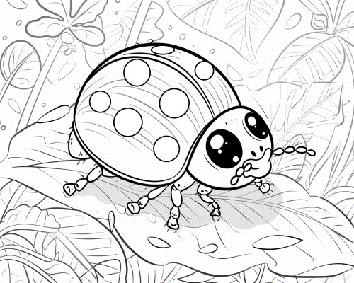 ladybugs coloring book pages