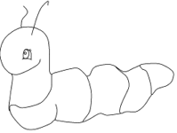 caterpillar coloring page
