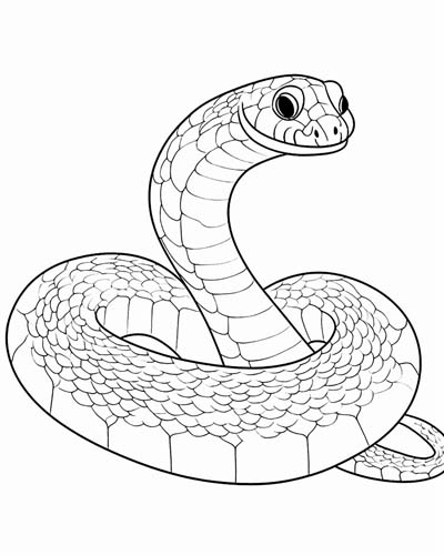 hognose snake coloring page