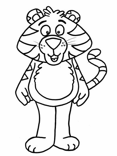 jungle tigers coloring book pages