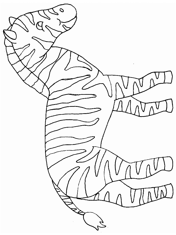 zebra template coloring pages - photo #7