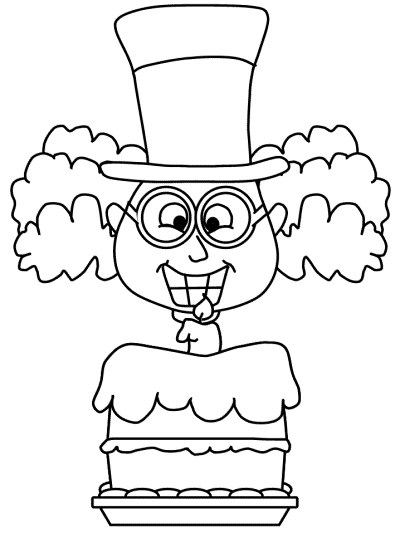 Mad Hatter's un-birthday coloring pages