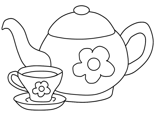 Tea Party coloring pages