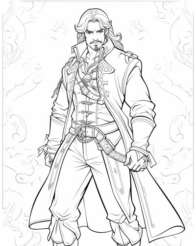 Captain Hook coloring page