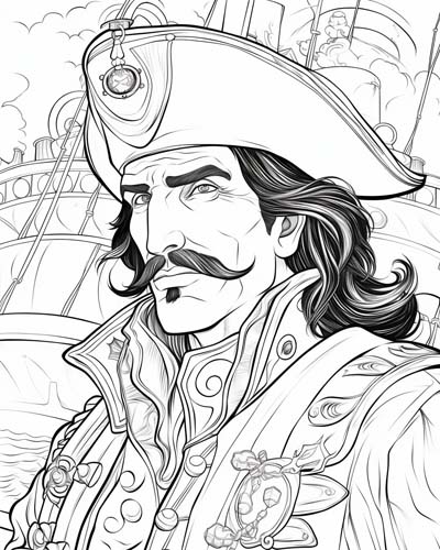 Captain Hook coloring page