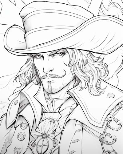 Captain Hook coloring page