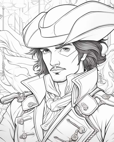 Captain Hook coloring page