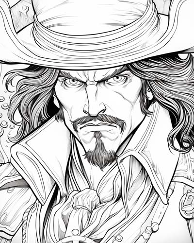 Captain Hook coloring page