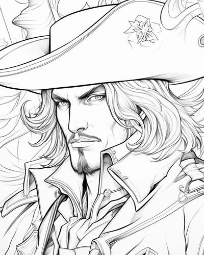 Captain Hook coloring page