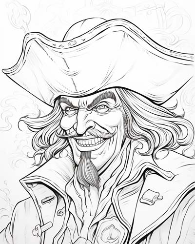 Captain Hook coloring page