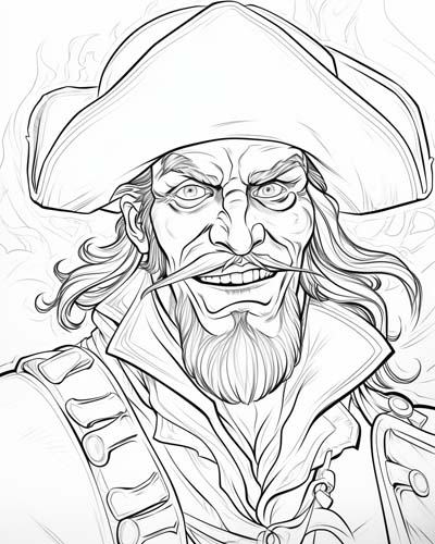 Captain Hook coloring page