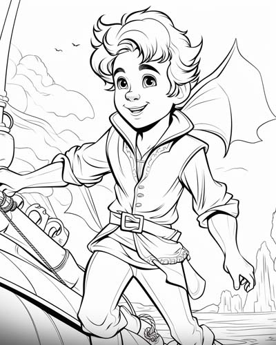 Peter Pan coloring page
