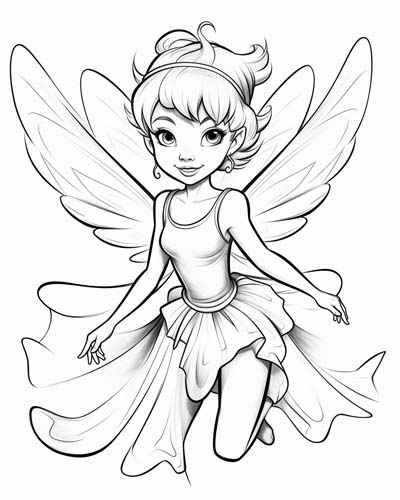 Tinkerbell coloring page